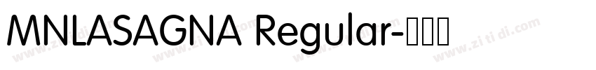 MNLASAGNA Regular字体转换